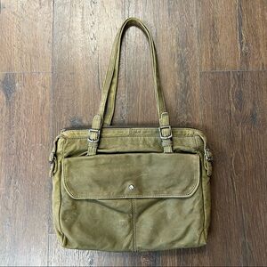 J Crew Olive leather bag 2011 spring collection